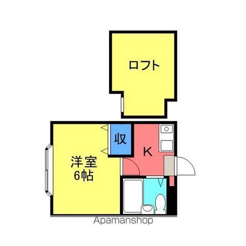 クレールみゆき(ワンルーム/2階)の間取り写真