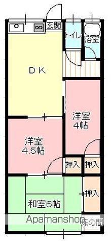 明慶ビル(3DK/2階)の間取り写真