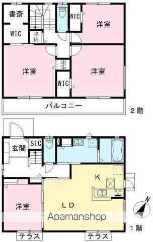 つくばエクスプレス つくば駅 徒歩9分 2階建 築4年(4LDK)の間取り写真