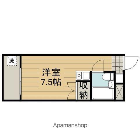 エトワール国領(ワンルーム/1階)の間取り写真