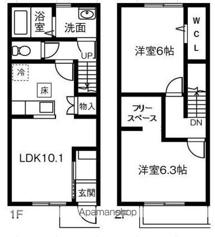 ＭＡＩＳＯＮＥＴＴＥ　ＬＡＮＤ　室村(2LDK)の間取り写真