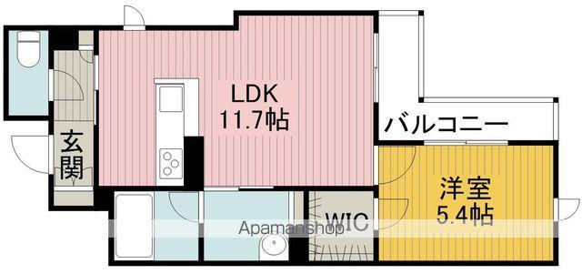 HINOSOLARE(1LDK/2階)の間取り写真