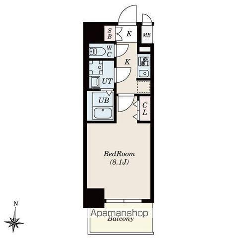 S-RESIDENCE堀田ノースⅡ(1K/3階)の間取り写真
