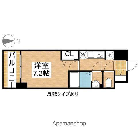 プレサンス上前津エレスタ(1K/8階)の間取り写真