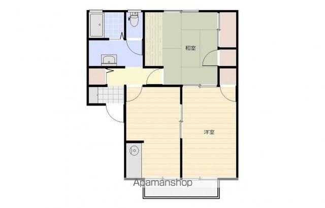 レジデンスオリーブ(2LDK/1階)の間取り写真