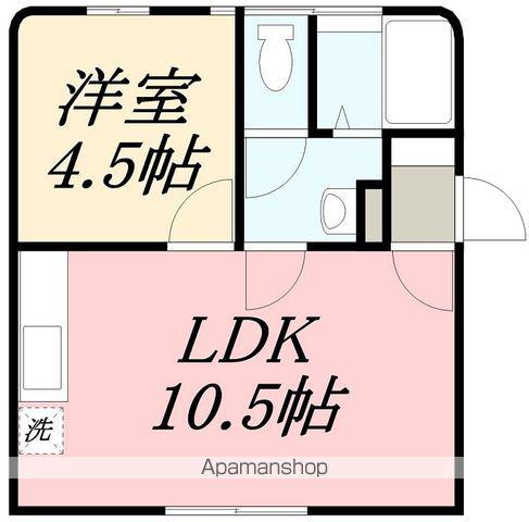 コーポフロス(1LDK/1階)の間取り写真