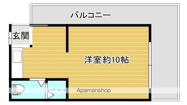 高麗橋2丁目ビル(ワンルーム/4階)の間取り写真