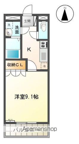 メゾン サンフィット(1K/2階)の間取り写真