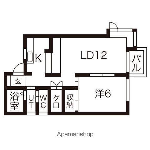 タウンハウスヨシダA(1LDK/2階)の間取り写真