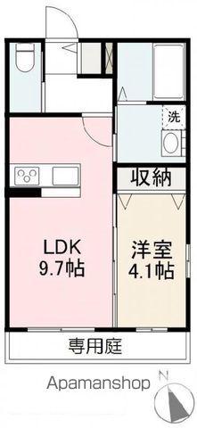 COZY COURT(1LDK/1階)の間取り写真