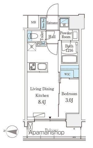 デュオフラッツ池袋(1LDK/3階)の間取り写真
