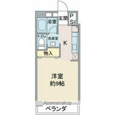 CUBE・19(1K/3階)の間取り写真