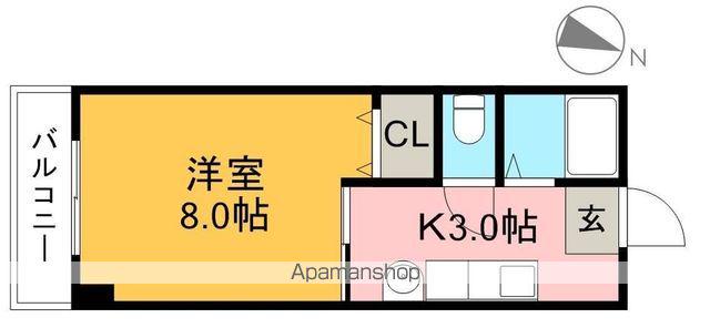 マザーグース&M・K(1K/2階)の間取り写真