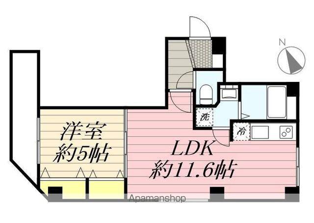 コネクトパークヒルズ八千代台(1LDK/5階)の間取り写真