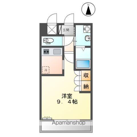 フェリーチェ(1K/2階)の間取り写真
