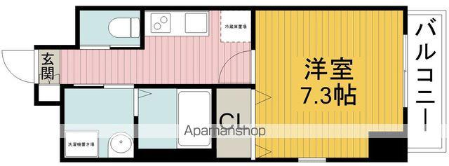 エメルミナ豊中岡町(1K/7階)の間取り写真