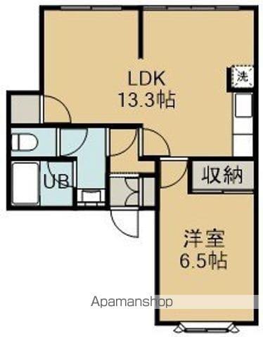 ピュアⅠ(1LDK/2階)の間取り写真