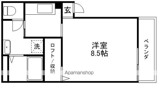 ASTY妙法寺B棟(1K/1階)の間取り写真