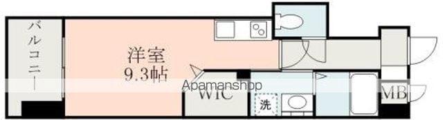 フルール米屋町(ワンルーム/7階)の間取り写真