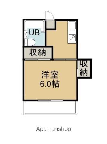 89.BLD(1K/2階)の間取り写真