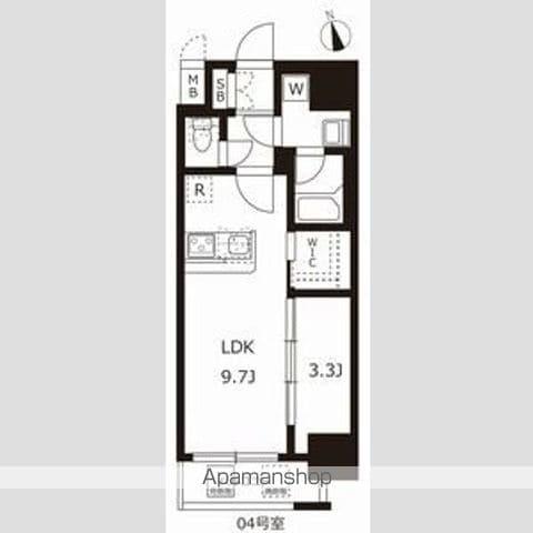 ハーモニーレジデンス名古屋今池(1LDK/13階)の間取り写真