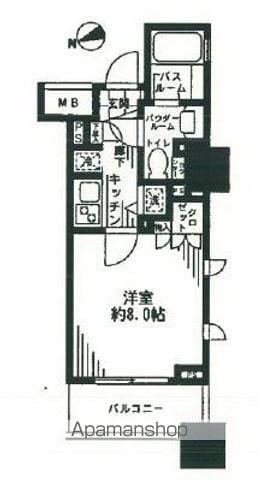 シティタワー横濱(1K/9階)の間取り写真