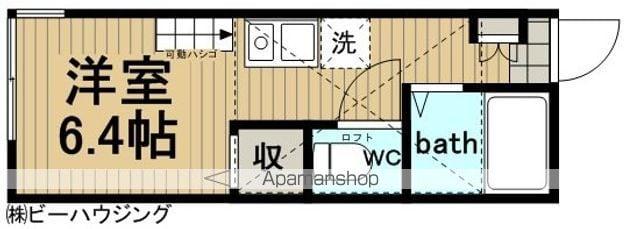 パークノート東寺尾中台(ワンルーム/2階)の間取り写真