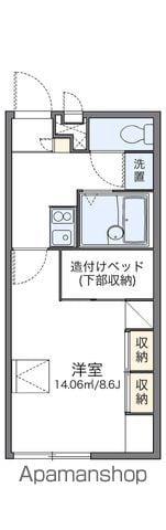 レオパレスMARYPINAR(1K/1階)の間取り写真