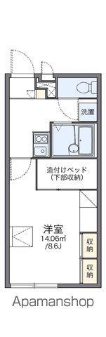 レオパレスソレイユ(1K/1階)の間取り写真