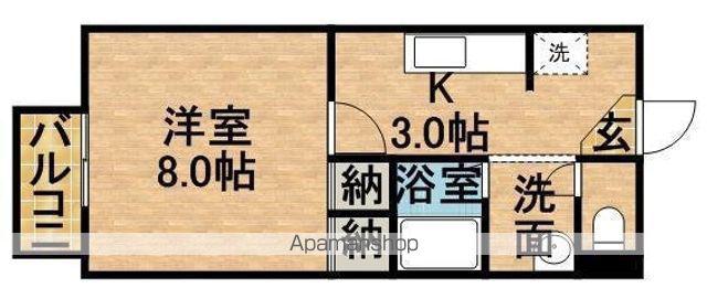 今瀧ファーム(1K/2階)の間取り写真