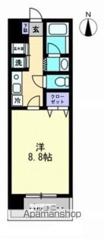 アイランドガーデン花園21(1K/3階)の間取り写真