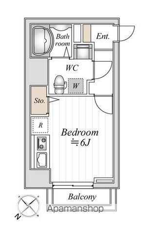NSTAGE豊田(ワンルーム/8階)の間取り写真