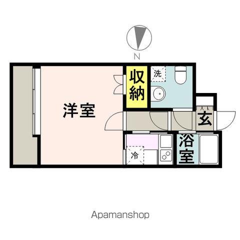 エステート・モア・警固(1K/2階)の間取り写真