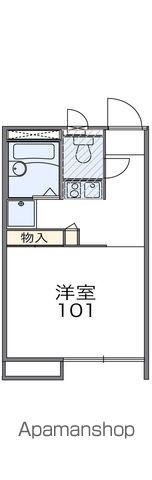 レオパレスルミエール(1K/1階)の間取り写真