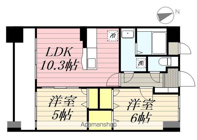 リ・エミネンス(2LDK/3階)の間取り写真