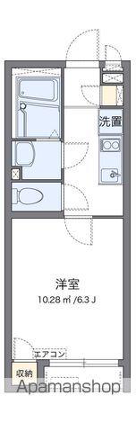 クレイノ名古屋旭丘(1K/1階)の間取り写真
