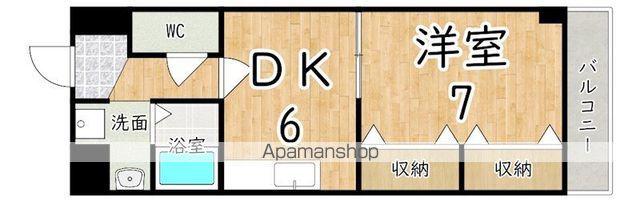 香芝木材弐番館(1DK/3階)の間取り写真