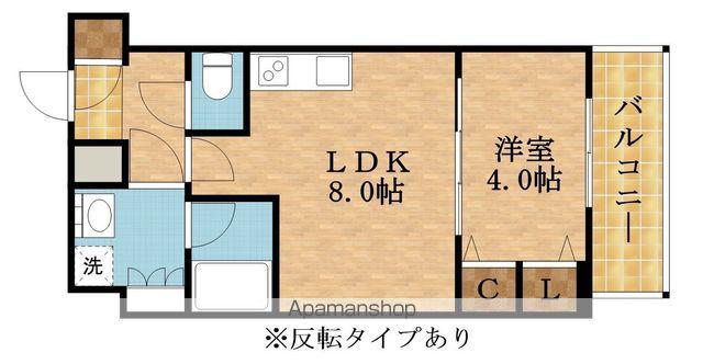 スプランディッド7(1LDK/8階)の間取り写真