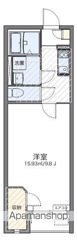 レオネクスト冨貴ヶ丘Ⅱ(1K/1階)の間取り写真