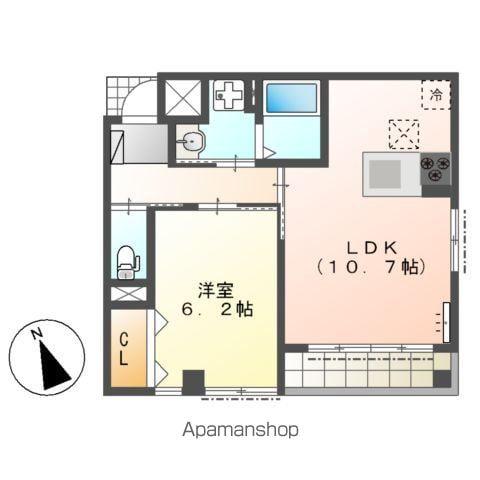 CASA RIVIERA(1LDK/1階)の間取り写真