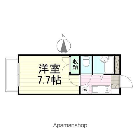 パークハイツ二軒茶屋(1K/7階)の間取り写真