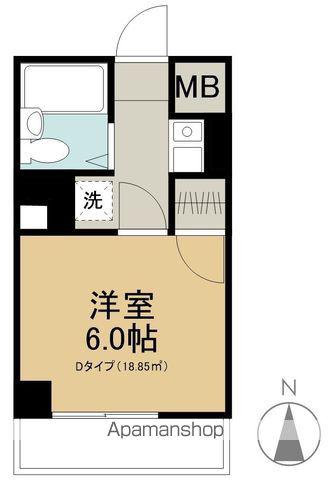 ヴィラージュ(1K/3階)の間取り写真