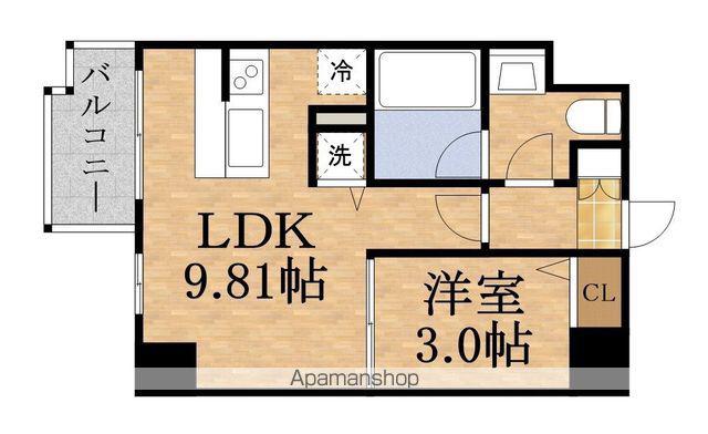 DREAMNEOPOLIS桜ノ宮(1LDK/3階)の間取り写真