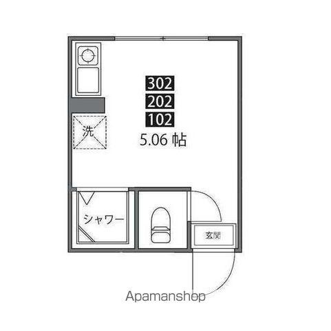 GLAD Ⅰ東向島(ワンルーム/2階)の間取り写真