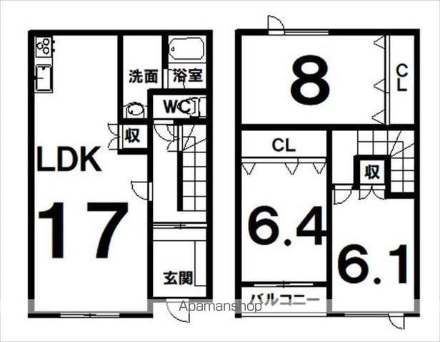 ルピナス72(3LDK/1階)の間取り写真