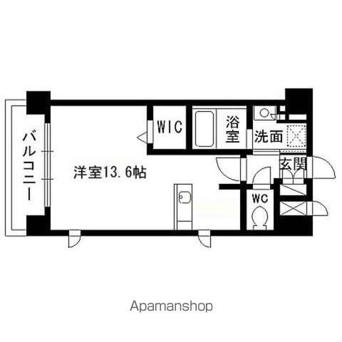 グランプレジール泉中央(ワンルーム/5階)の間取り写真