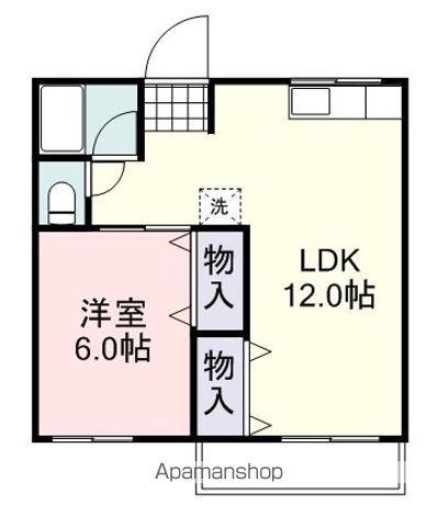 コンシェール・カエ(1LDK/2階)の間取り写真