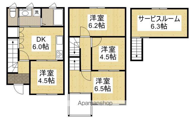 フラットゥリーＫＥ(4SDK)の間取り写真