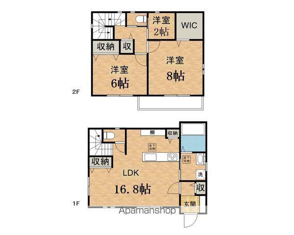 多摩モノレール 大塚・帝京大学駅 徒歩11分 1階建 新築(3LDK)の間取り写真