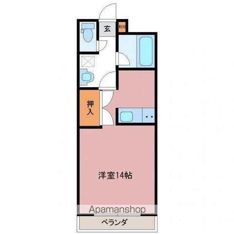 ジーピーⅡ番館(ワンルーム/4階)の間取り写真